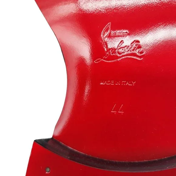 Christian Louboutin Chambeliss Patent Leather Tuxedo Derby Shoes - Picture 10 of 12